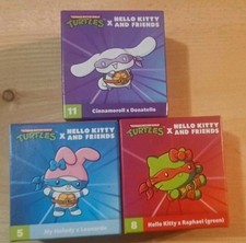 Teenage Mutant Ninja Turtles x Hello Kitty And Friends Happy Meals Toys Lot Of 3