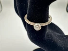 1.62g Vintage Sterling Silver 925 Round Accent Ring Minimalist Size 7 M