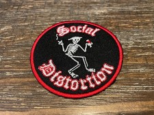 Social Distortion Skelly Embroidered Iron On Patch