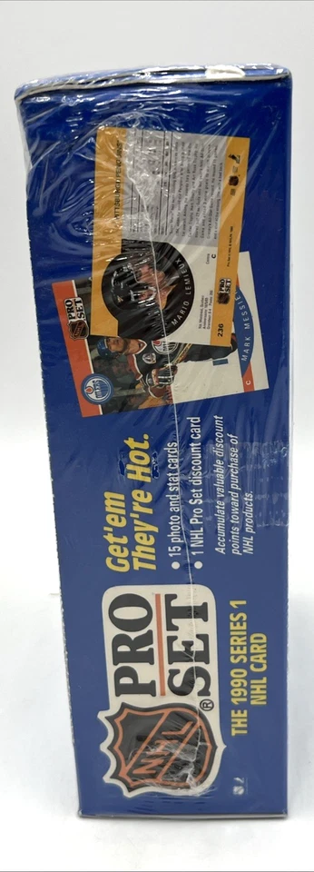 Juego profesional de hockey 1990 caja sellada de fábrica nueva serie 1 NHL 36 paquetes Gretzky RC Foto 3 de 4