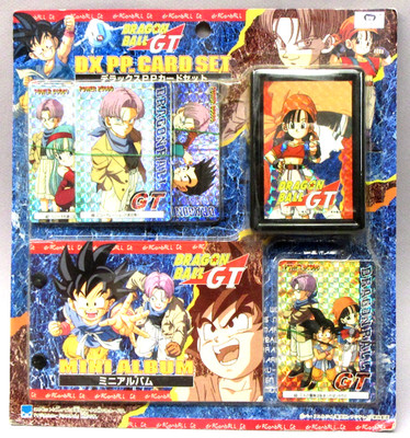 rare Amada 1996 DRAGON BALL GT DX PP CARD SET sealed on card JAPAN