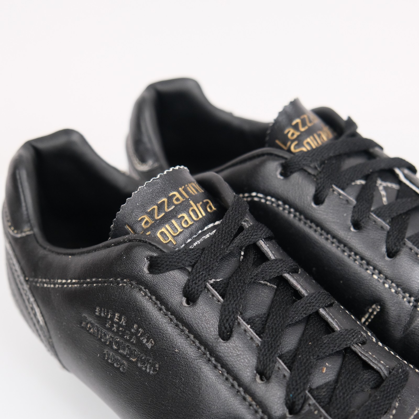 PANTOFOLA D’ORO Scarpe da calcio Pantofola d'Oro Super Star Extra 1886 in pelle nera borchie US 8
