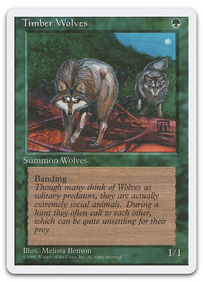 Timber Wolves (NM) Fourth Edition 4ED Magic MTG