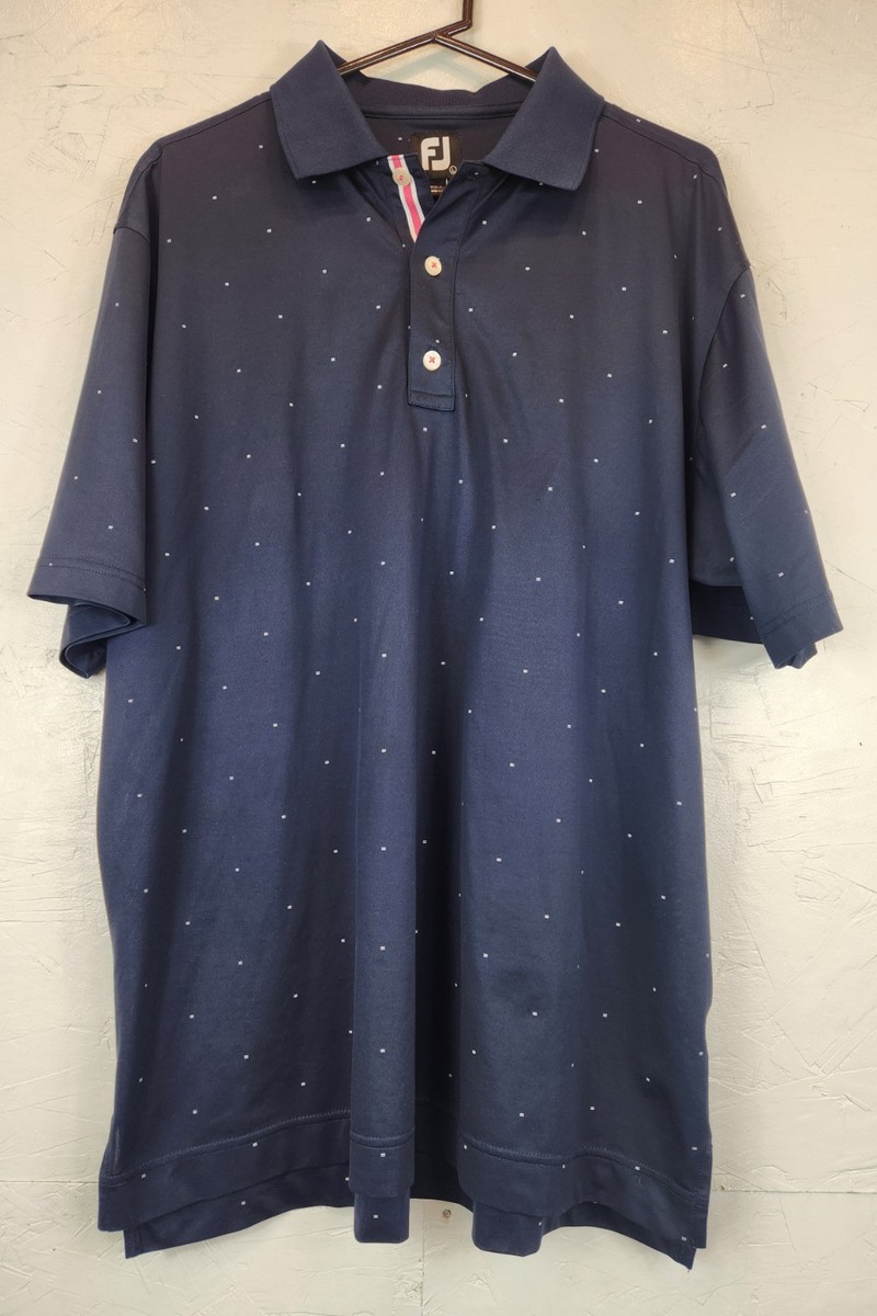 Footjoy Polo Performance Navy Shirt  Men’s Size L Ridgeview Country Club Golf