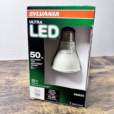 Sylvania Ultra LED 50W / 550 Lumens - PAR20ND Natural Daylight Dimmable GLASS 8W