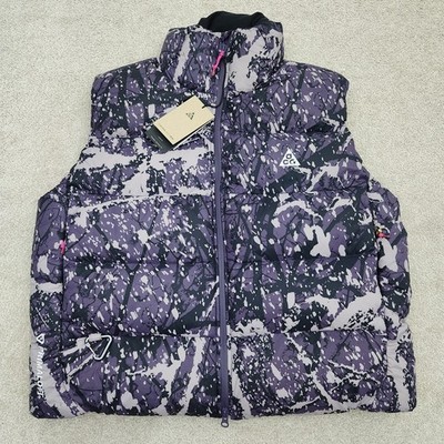 Nike Women Large ACG Lunar Lake Therma-FIT ADV Vest Dark Raisin FV7331-573