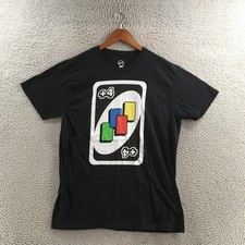 UNO Card Game Wild Card Graphic T-Shirt Mens ...