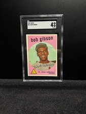 1959 Topps Bob Gibson Rookie #514 SGC 4