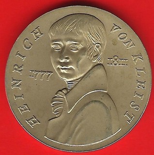 DDR 5 Mark Gedenkmünze 1986 H. VON KLEIST TOP Erhaltung !! BF / ST