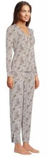 Lands' End Cooling Long Sleeve Pajama Set Small