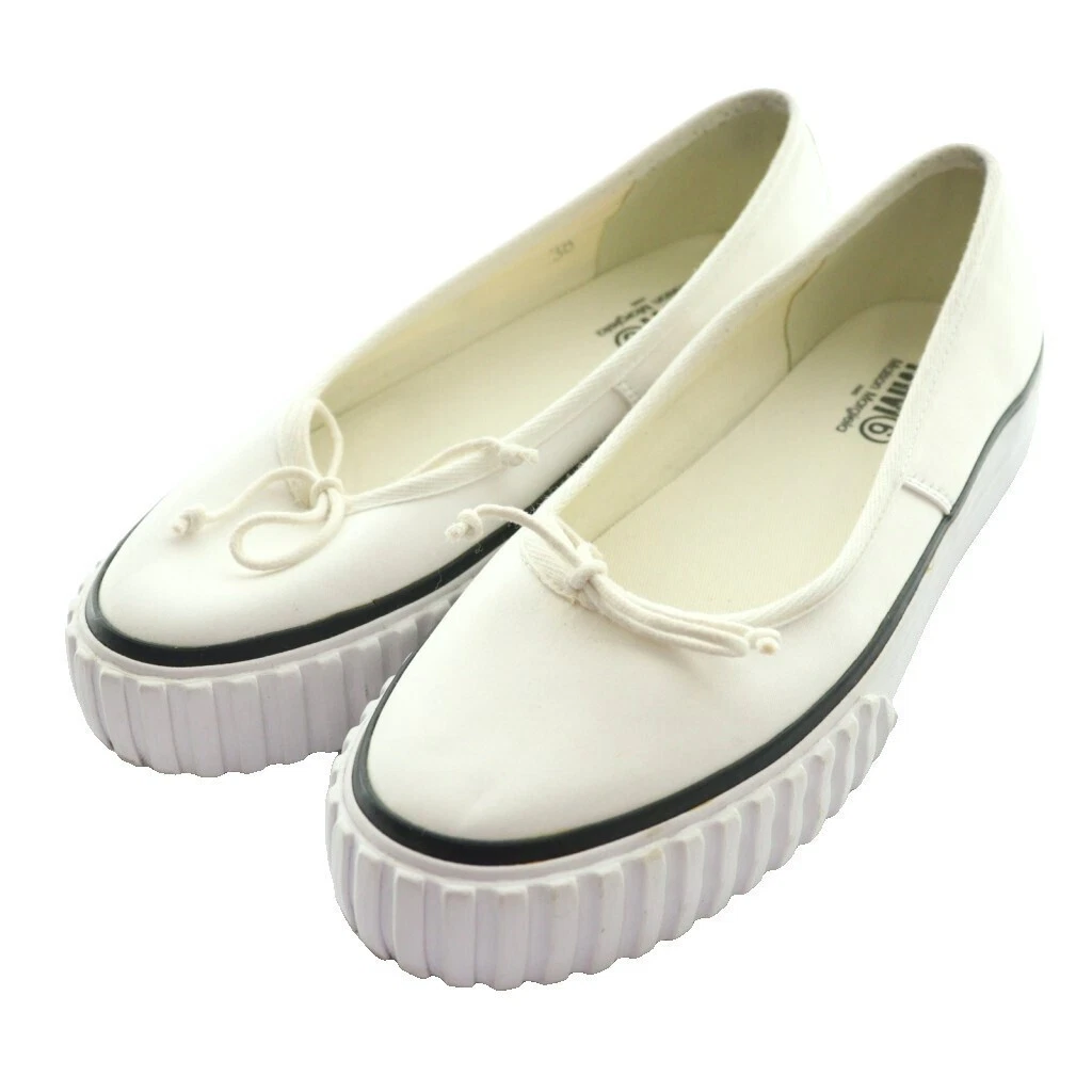 Maison Martin Margiela White Leather Athletic Shoes for Women for