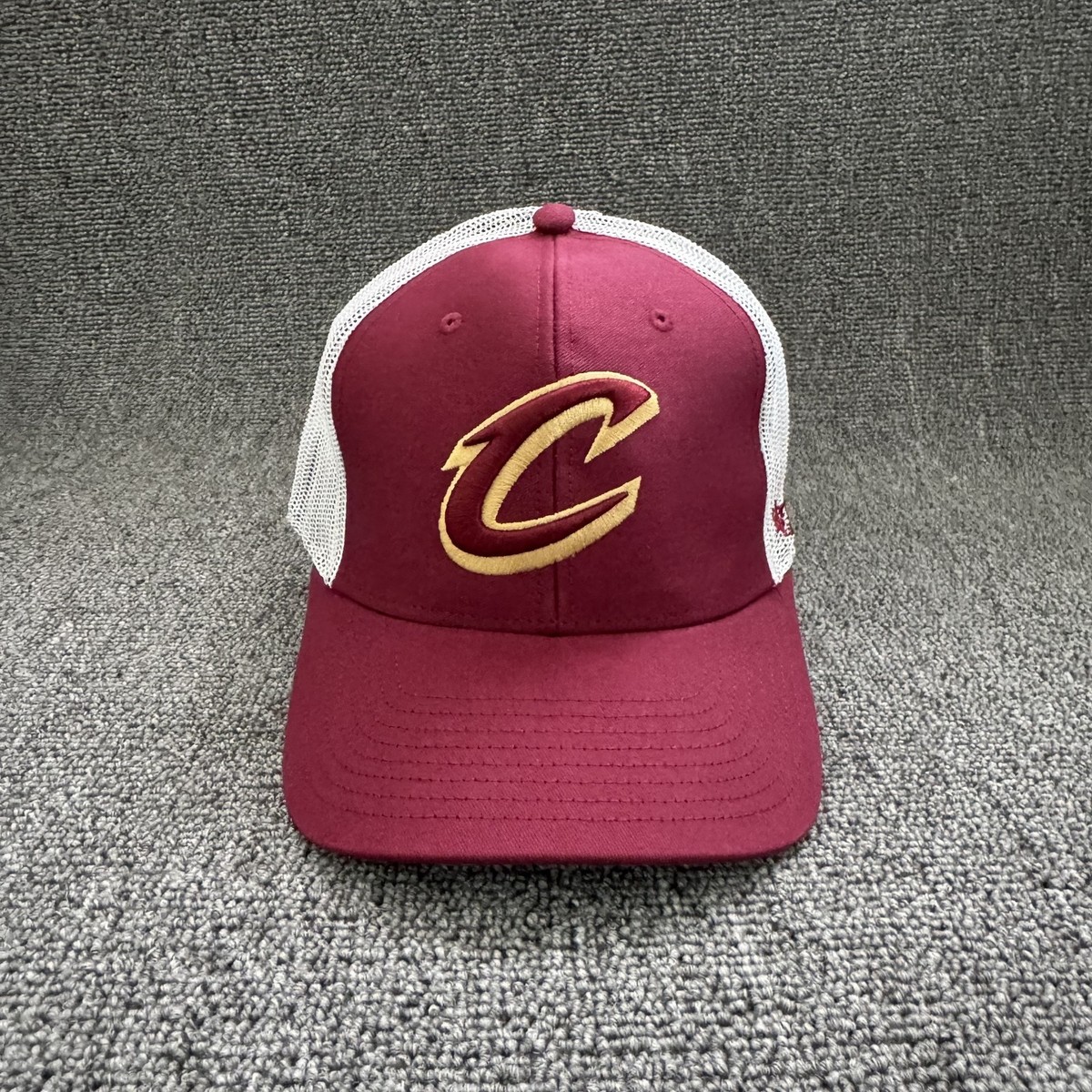 '47 Brand Cleveland Cavaliers Trucker Snapback Wine White OSFA Retro NBA Hat