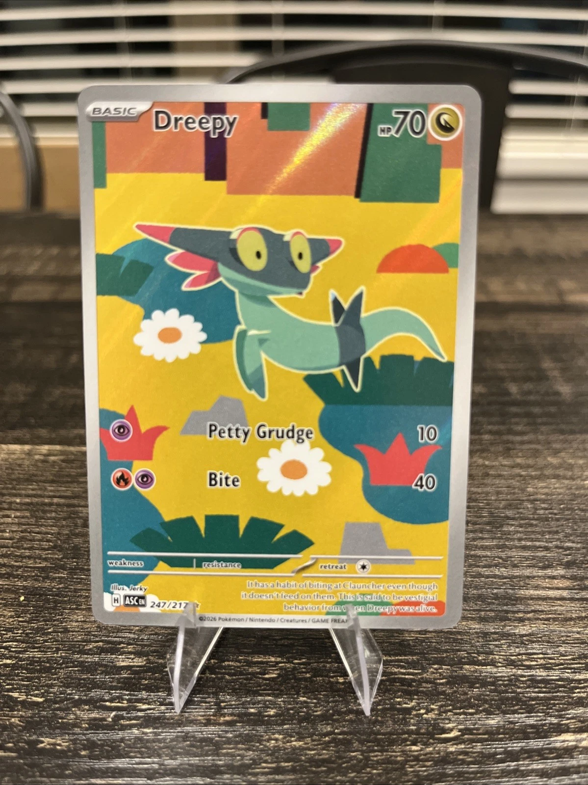 New 2026 Pokemon Ascended Heroes Illustration Rare Dreepy card #247/217
