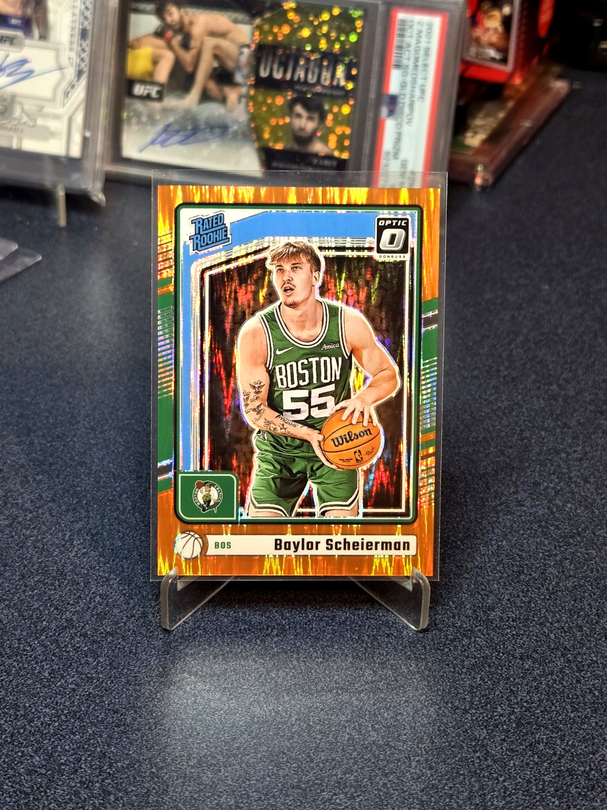 2024-25 Donruss Optic Baylor Scheierman #263 Rated Rookie Orange Shock /225