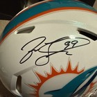 Jason Taylor Miami Dolphins Full Size signed Authentic Helmet Visor Radtke COA  — photo 2
