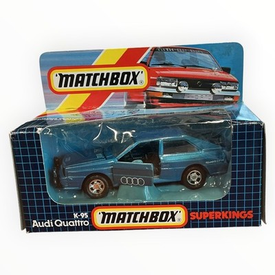 Vintage 1987 Matchbox Superkings K 95 Audi Quattro Metallic Blue