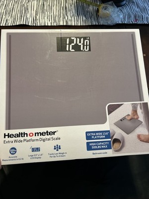 Health O Meter Weight Tracking Digital Scale 500 Lbs Capacity Large LCD Display