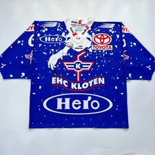 Kloten Flyers 1996/1997 Hockey Ochsner Vintage Shirt Jersey Switzerland sz XL #6