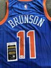 Jalen Brunson New York Knicks Signed Jersey NBA Auto with JSA COA Finals Size L