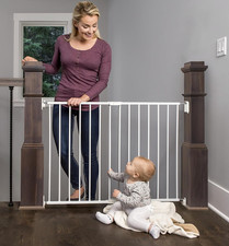 Regalo 2-in-1 Extra Wide Stairway Gate 24-40.5 Walk Thru Hardware