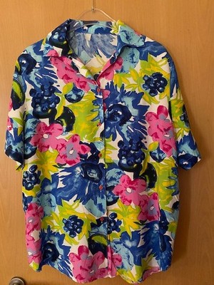 Bluse blau pink Gr 42