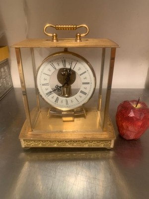 Square Brass Kieninger Electromagnetic Pendulum Skeleton Clock - BOx n5