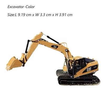 CAT Bagger Fahrzeug 3D Vollfarbe Metall Selbstmontage Zum Selbermachen Modellbausatz Kostenloser Versand!