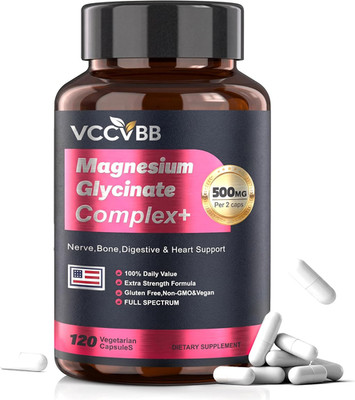 Magnesium Glycinate 500Mg | 12-In-1 High Absorption Magnesium Complex, Citrate,