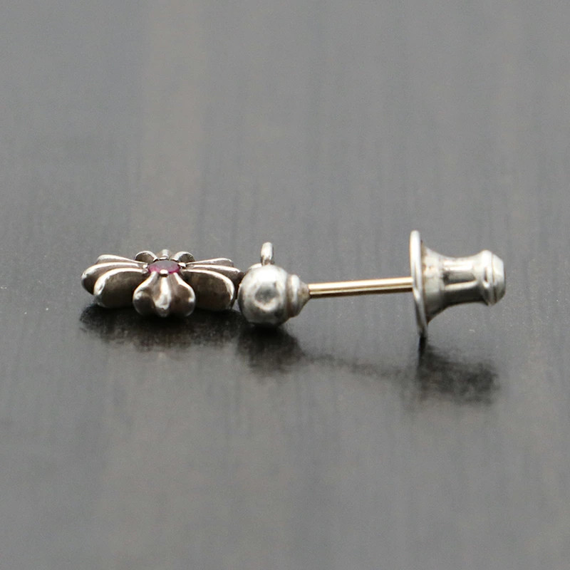 Chrome Hearts Double-sided Ruby Tiny Plus Drop Ea… - image 4