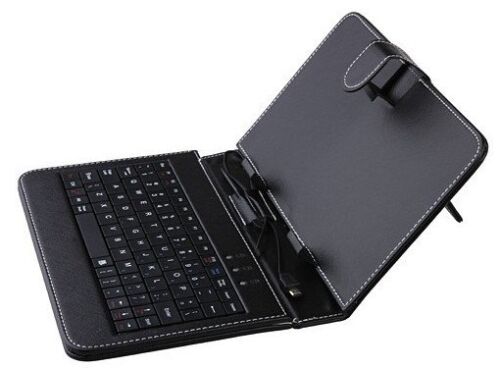 USB Keyboard Case Cover for 8" Samsung Galaxy Tab 4 8.0 SM T330 T331 T335 Tablet - Picture 1 of 7