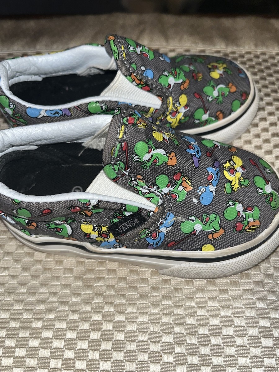 Vans Off The Wall Yoshi Slip On Canvas Baby Sneakers Size Toddler