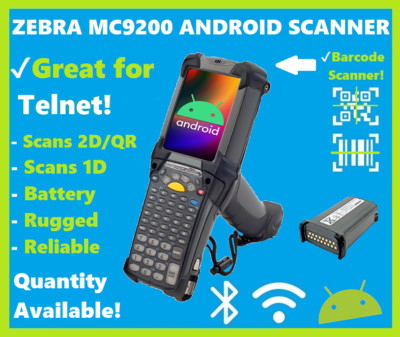 Zebra MC92N0-GP0SYEAA6WR Android Barcode Scanner 1D/2D/QR Long Range SE4850!  