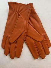 Fine Nappa Womens Leather Gloves  Giovanni Vecci   DEEP ORANGE  MED/LG