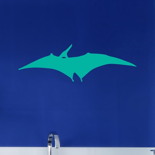 Pterodactyl Silhouette Flying Dinosaur Wall Sticker Decal Transfer Matt Vinyl UK - Picture 3 of 36