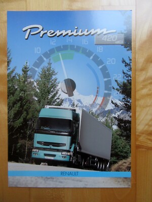 Broschüre, Prospekt, RENAULT PREMIUM 420 dCi, 10 Seiten, 2000, TOP ZUSTAND