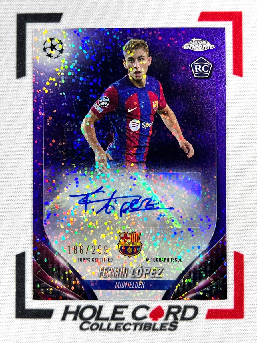 FERMIN LOPEZ 2023-24 Topps Chrome UCC RC Rookie Purple Speckle 
