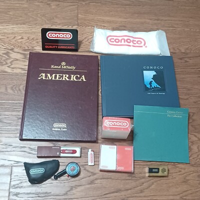 Conoco Gas Station Vintage Advertising  Lot. Pre-owned 