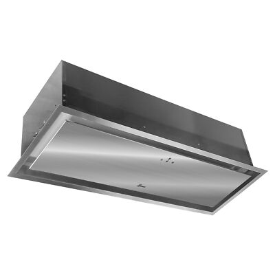 Gurari Dunstabzugshaube 90cm Edelstahl Deckenhaube berührungslose Steuerung WOW