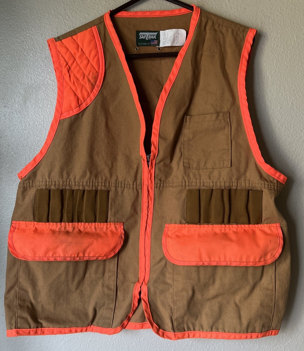 Mens Hunting Vest Vintage SafTBak Size Lg Deer, Duck Hunting Mens Hunting Vest Vintage SafTBak Size Lg Deer, Duck Hunting