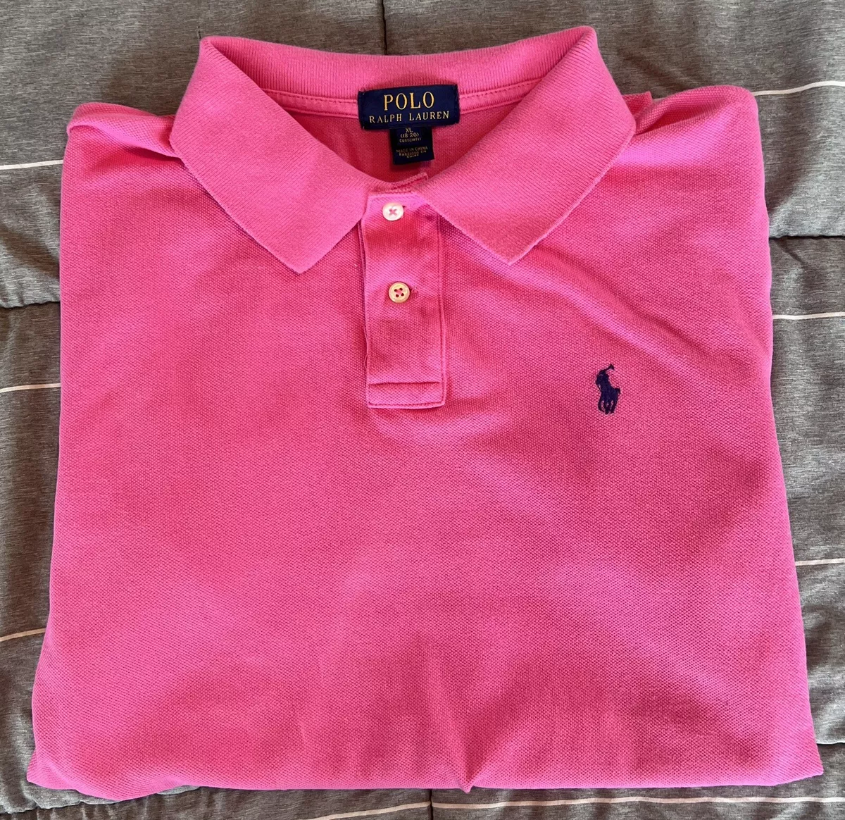 Boys pink top ralph lauren shirt