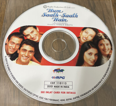 Hum Saath-Saath Hain-Bollywood CDF 110113-VERY RARE-[NO CASE] RPG MUSIC CLASSIC