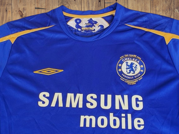 CHELSEA 2005 CENTENARY SHIRT & FA COMMUNITY SHIELD CHAMPION HOME