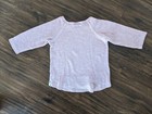 Size 5 Jenna & Jessie Pink Lace Top 3/4 Sleeve Shirt Heather Sweater — photo 4