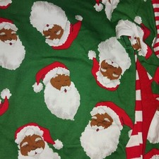 Carters Size 10 Black Santa Christmas Pajamas 2pc/2sets. Skid Proof. New