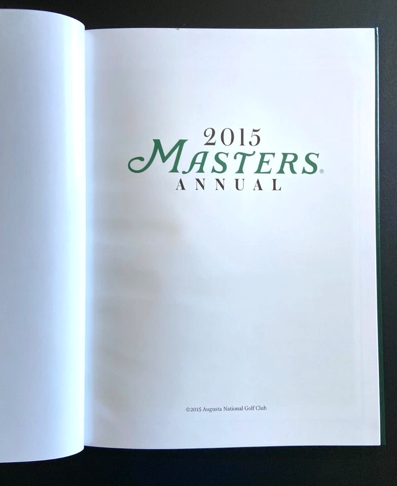 Anuario anual Masters Augusta National Golf 2015 Jordan Spieth Win Berckmans Foto 4 de 4
