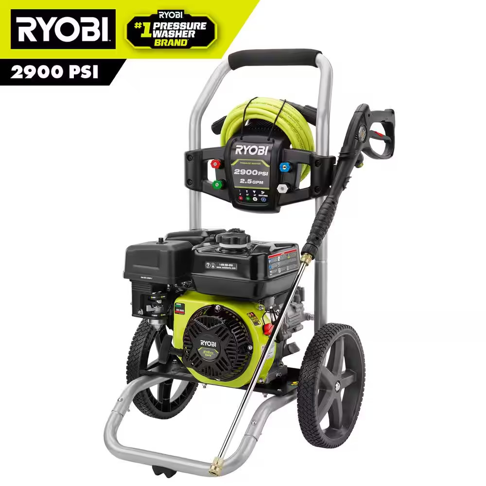 2900 PSI 2.5 GPM Cold Water Gas Pressure Washer with 212Cc Engine NEW USA ONLY