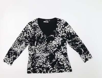 Mexx Damen Bluse schwarz Baumwollmischung Größe M