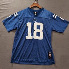 Reebok Indianapolis Colts Peyton Manning 18 Jersey Blue YOUTH XL 18-20 C240
