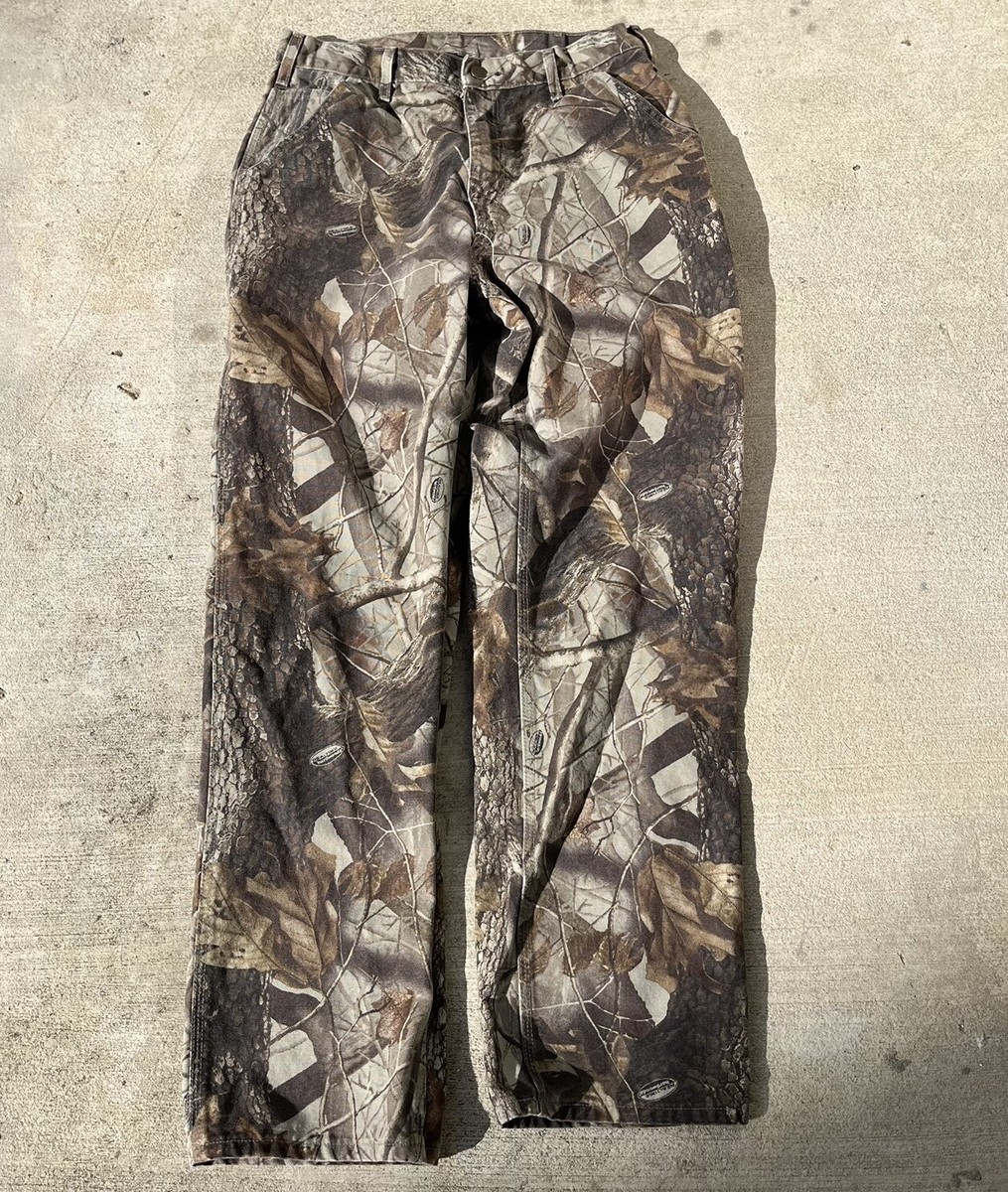 CARHARTT B158 CMO RealTree Hardwoods Jeans Men 34x34 Camo Dungaree