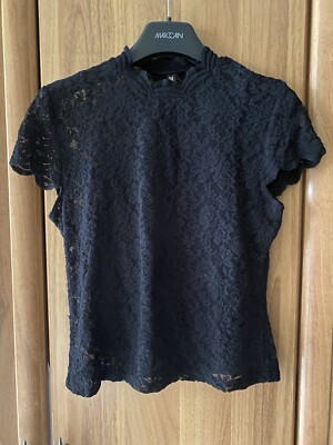 Zara Spitzenshirt mit Top Gr. M